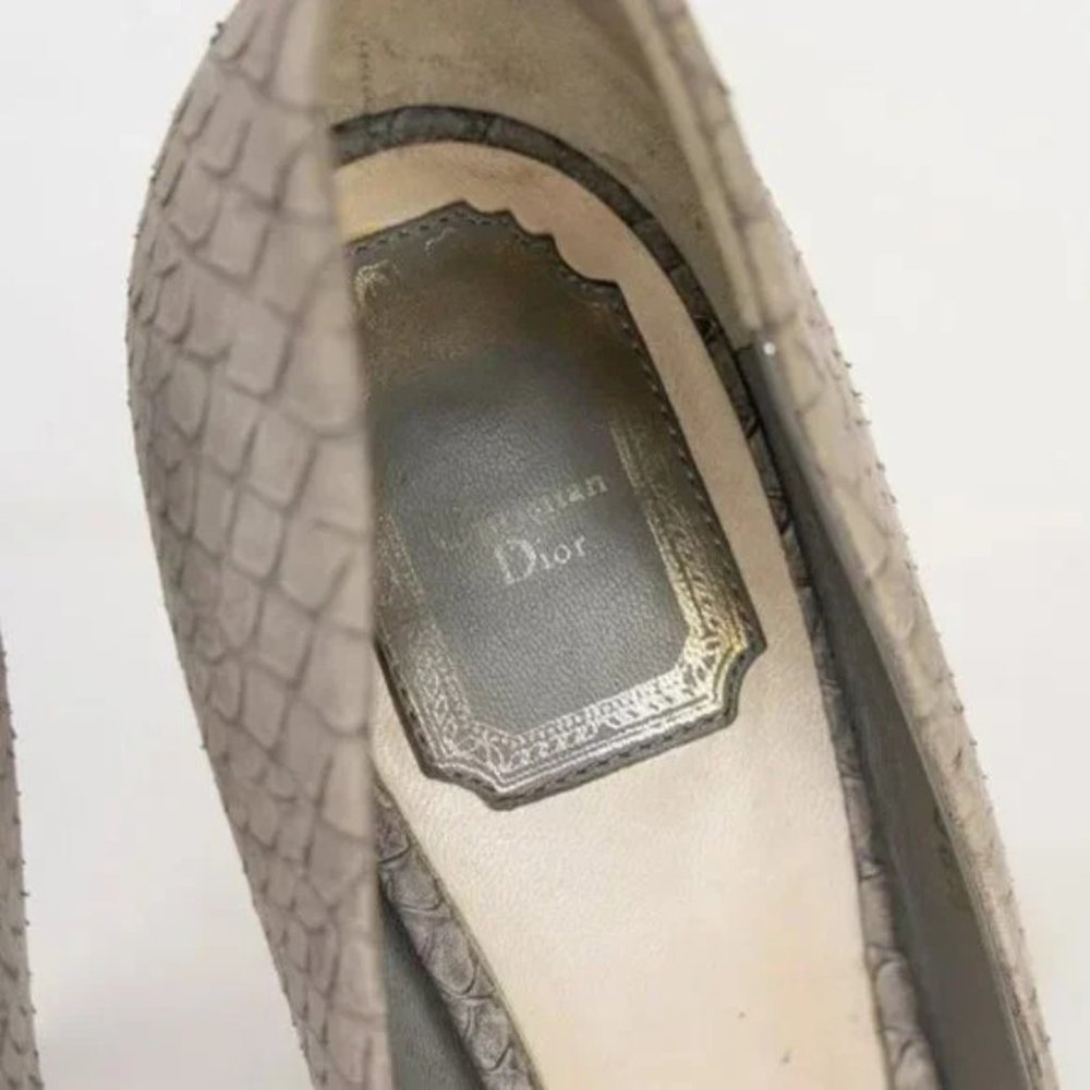 Christian Dior Miss Dior SnakeSkin Pumps - Picture 7 of 7